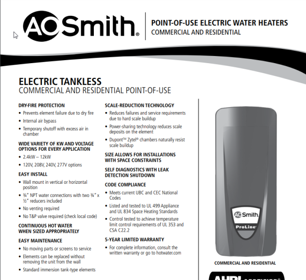 Water Heaters & Storage Tanks The Portland Group