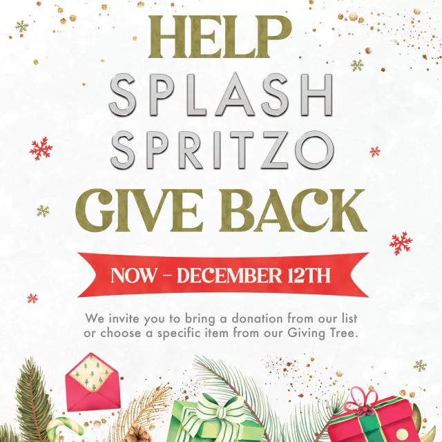 ✨Help @splash_spritzo Give Back ✨

We invite you to bring a donation from our list or choose a specific item from our giving tree! Each contribution will go directly to a local family, making their holidays a little brighter.

Scroll through to see who your showroom is partnering with this holiday season. Thank you for your generosity! ✨